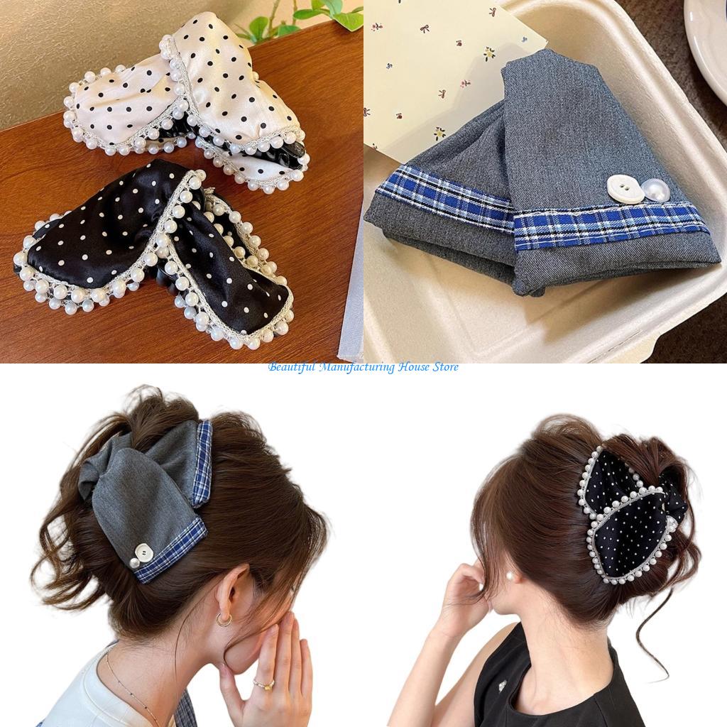 Formal Wear Hairstyles For Women - Pince à griffes surdimensionnée élégante E56A,