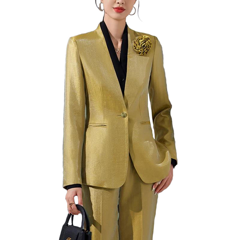 Women Formal Wear Blazer Set - Ensemble blazer et pantalon pour femme,