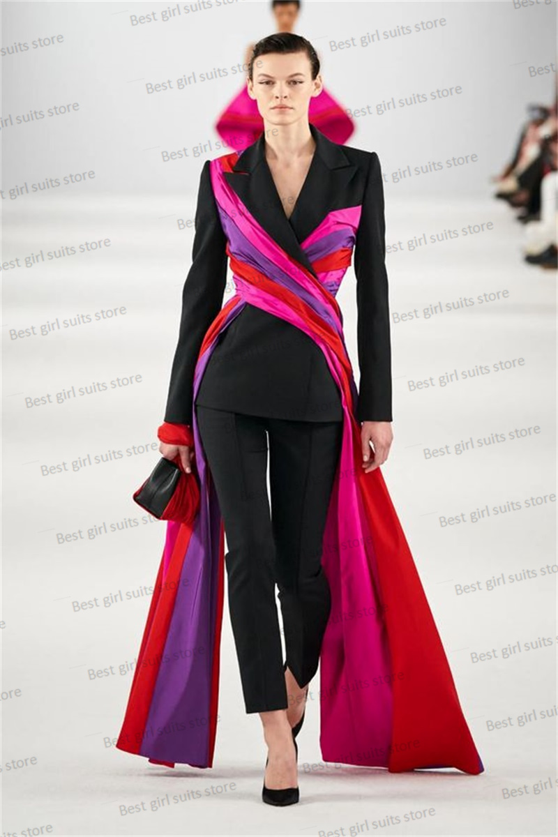 Women Formal Wear Blazer Set - Catwalk-Ensemble 2 pièces pour femme, blazer