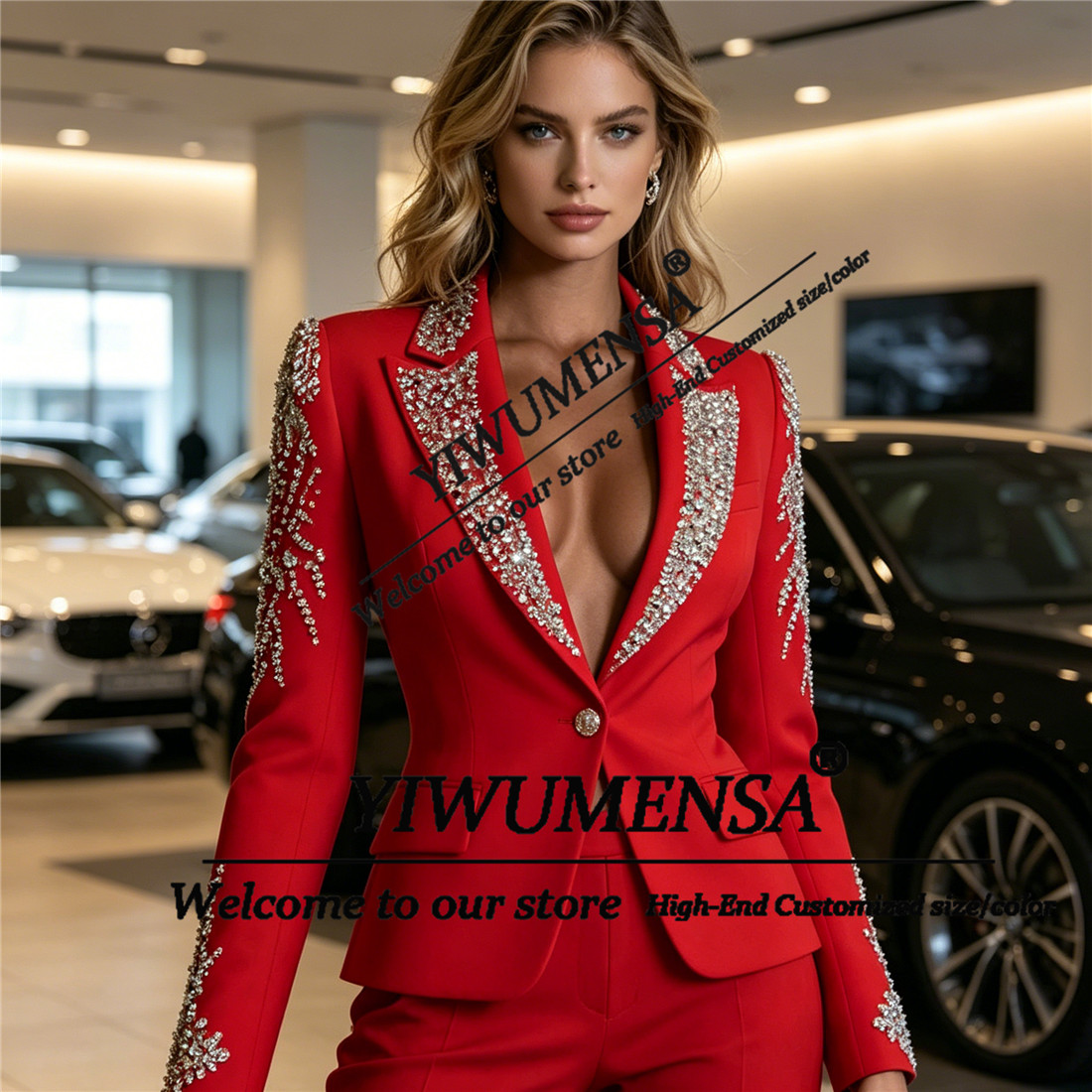 Costumes de luxe pour femmes,  - Women Formal Wear Blazer Set avis et prix
