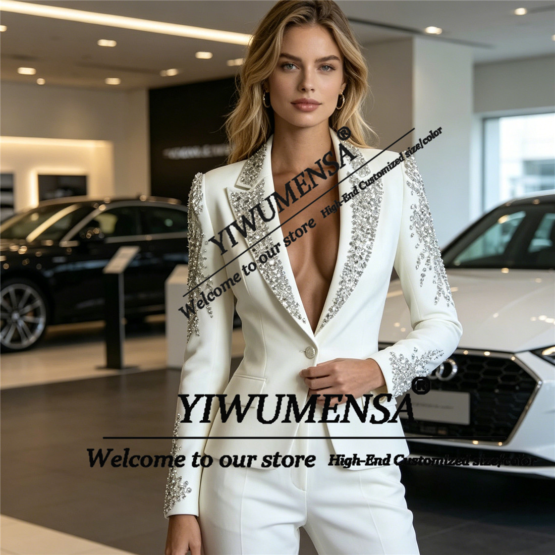 Costumes de luxe pour femmes,  - Women Formal Wear Blazer Set avis et prix