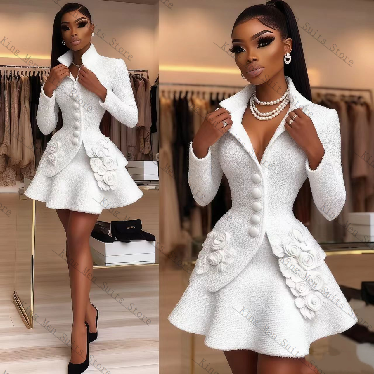 Ensemble de costume de luxe bl - Women Formal Wear Blazer Set avis et prix