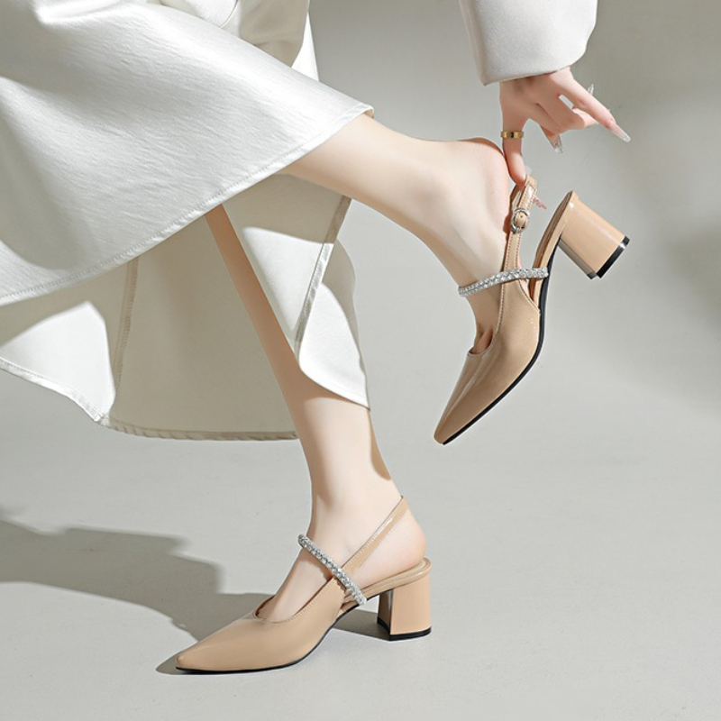 Escarpins à bout carré pour fe - Formal Women Daily Wear Sandals avis et prix